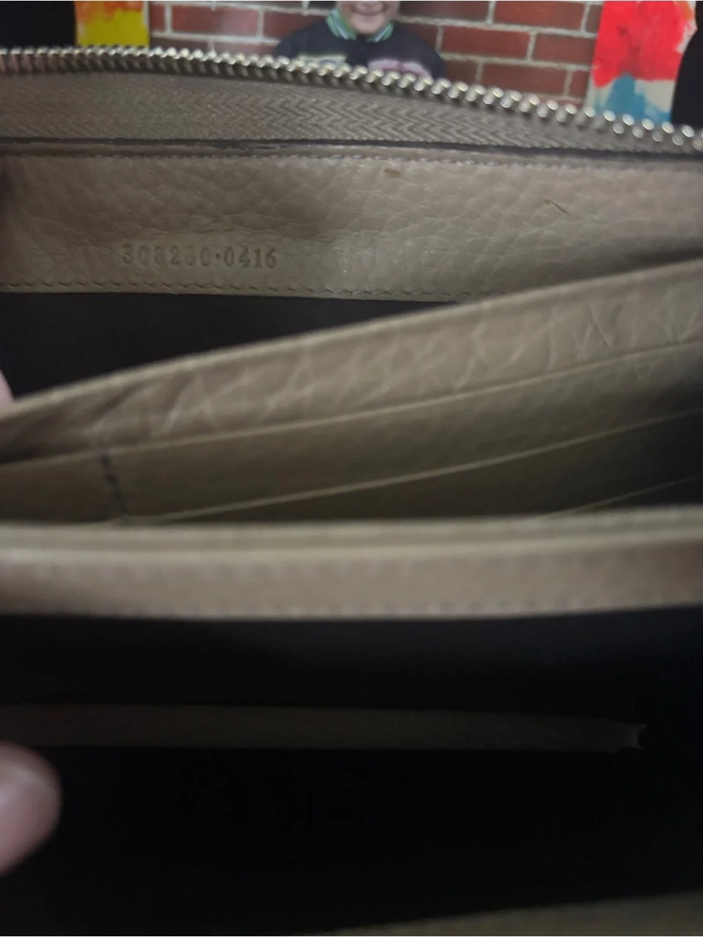 Gucci Soho Leather Zip Around Wallet - Beige with COA - Picture 11 of 13